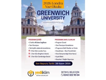 2026 Londra Yaz Okulu
